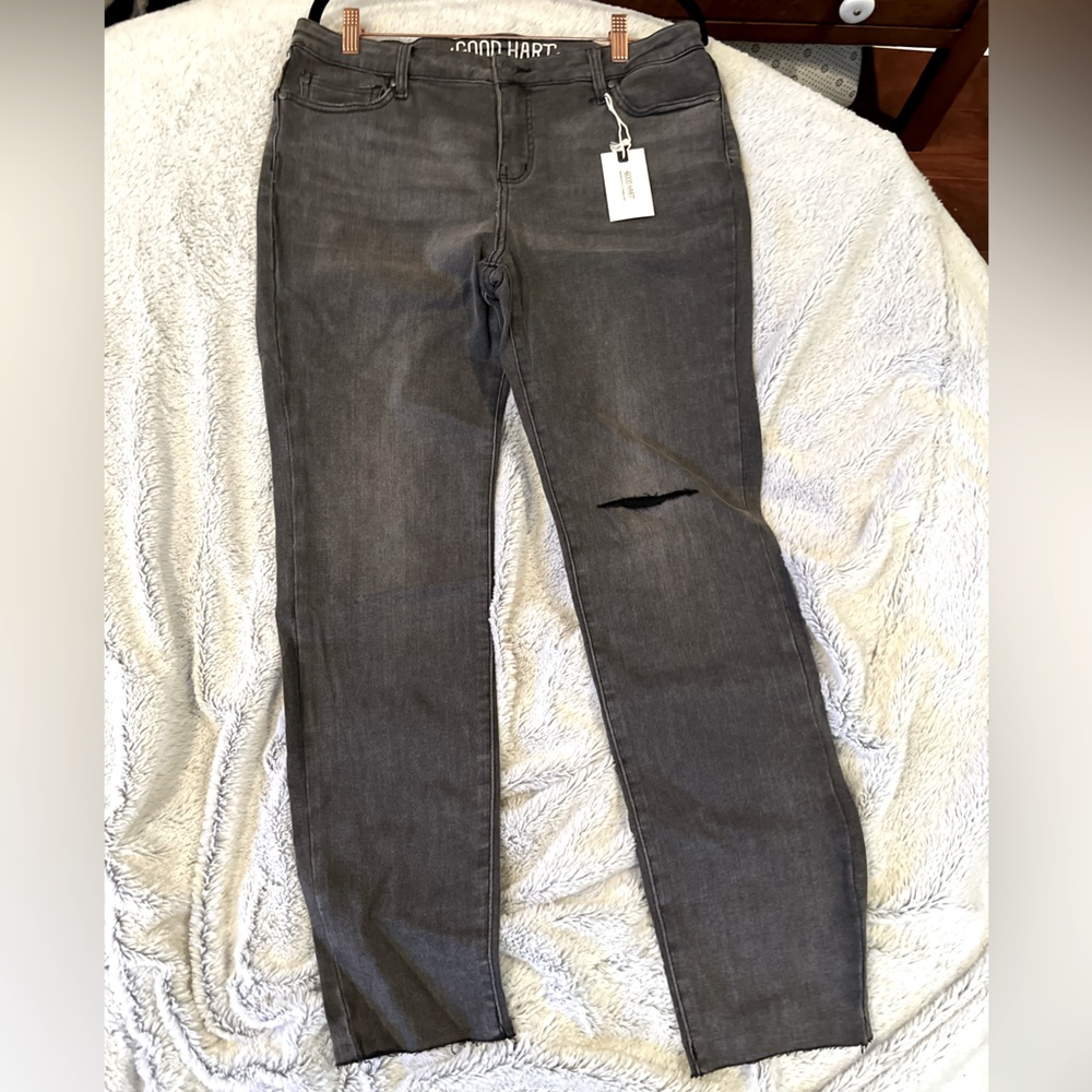 Matilda Jane Good Hart women’s line jeans size 12.  Grey